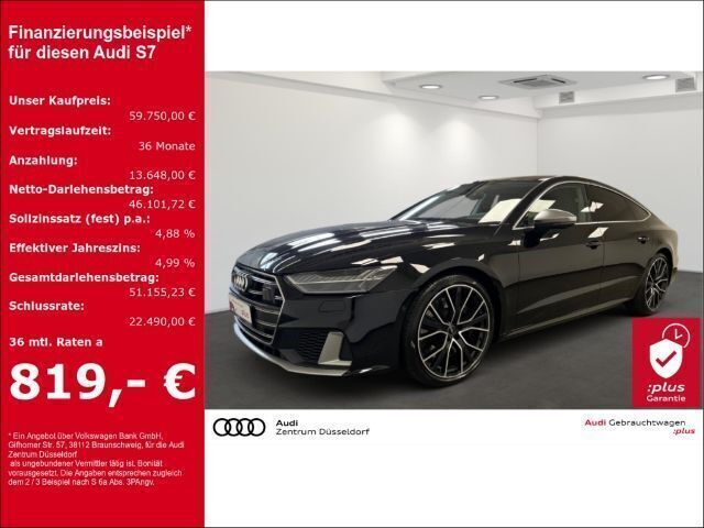 Brillantschwarz Gebraucht 2022 Audi S7 Sportback Ambiente Kleinwagen | 59.750 € (Fairer Preis) - Bild 1/3