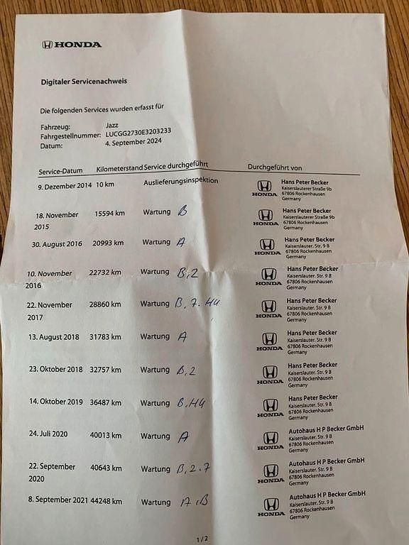 Gebraucht Honda Jazz S Cool 90 PS (66 kW) 2014 Weiß Kleinwagen