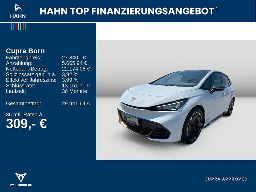 Gebraucht Cupra Born 150 kW (204 PS) 2023 Weiß Kleinwagen