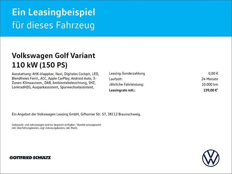 Gebraucht VW Golf VIII Goal 150 PS (110 kW) 2025 Grau Kombi