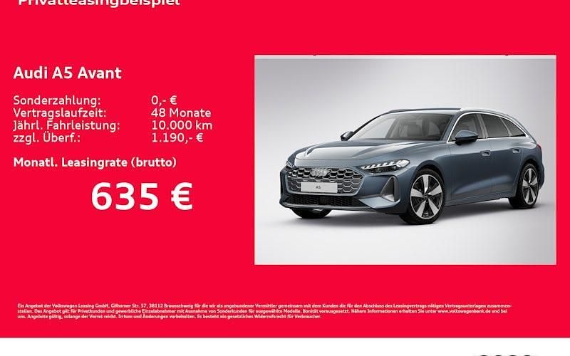 Neu Audi A5 Advanced Plus 204 PS (150 kW) 2025 Blau Kombi