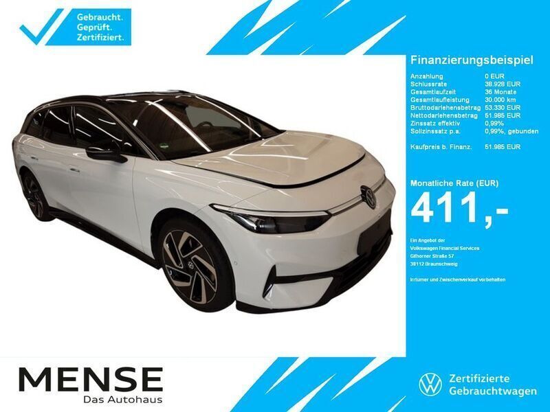 Gletscherweiß Gebraucht 2024 VW ID.7 Pro Limousine | 51.985 € (Etwas zu teuer) - Bild 1/2