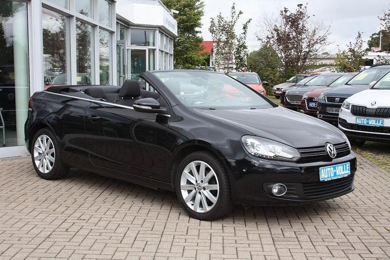 Schwarz Gebraucht 2012 VW Golf Cabriolet Cabrio | 11.950 € (Fairer Preis) - Bild 1/4