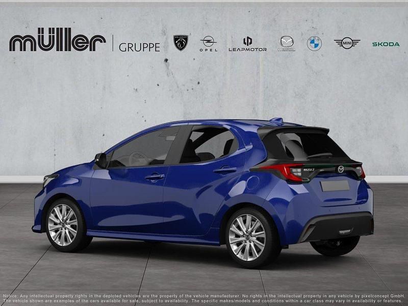 Neu Mazda 2 Exclusive 116 PS (85 kW) 2026 Glass blue Kleinwagen