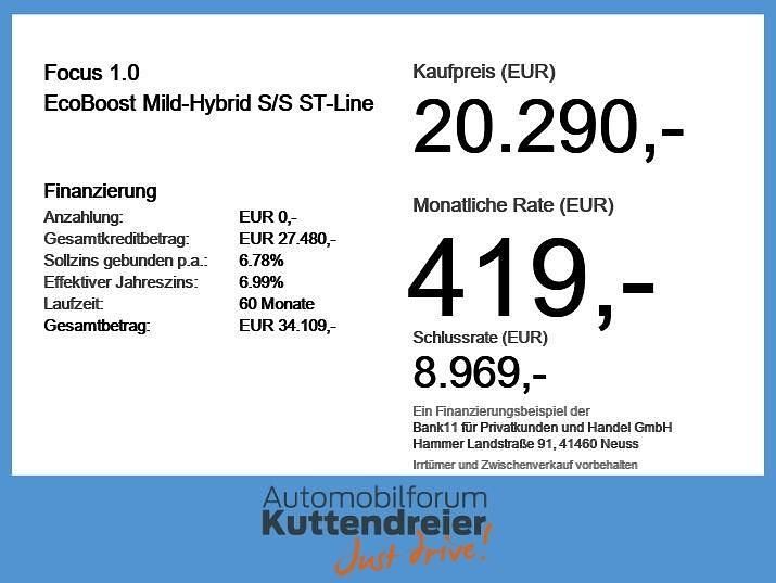 Usata Ford Focus ST-Line 125 CV (91 kW) 2023 Grigio Berlina