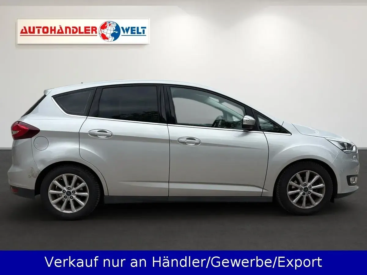 Gebraucht Ford C-MAX Titanium 125 PS (91 kW) 2015 Silber Van / Kleinbus