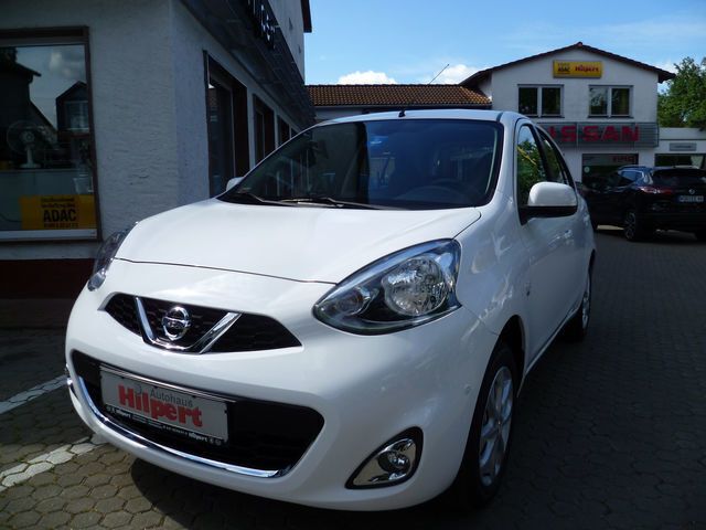 Weiß Gebraucht 2016 Nissan Micra Acenta Kleinwagen | 10.690 € - Bild 1/4