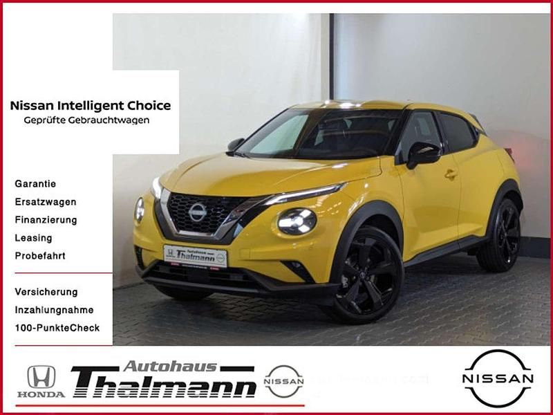 Gelb (metallic) Gebraucht 2024 Nissan Juke Tekna SUV | 28.490 € (Teuer) - Bild 1/4