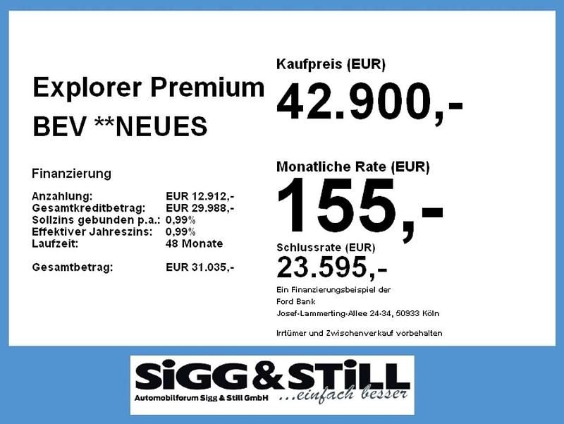 Neu Ford Explorer Premium 210 kW (286 PS) 2026 Arctic blue SUV