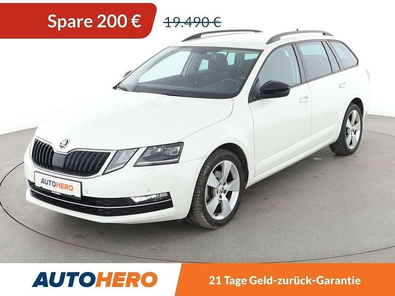 Bila candy/candyweiss Gebraucht 2019 Skoda Octavia Style Kombi | 19.290 € (Fairer Preis) - Bild 1/3
