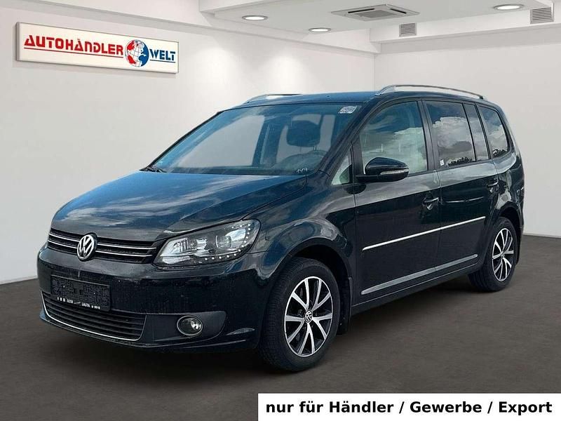 Schwarz Gebraucht 2012 VW Touran Highline Van / Kleinbus | 4.199 € - Bild 1/3