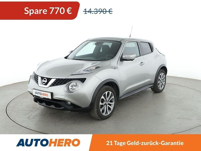 Grau Gebraucht 2015 Nissan Juke Tekna SUV | 13.620 € (Etwas zu teuer) - Bild 1/3