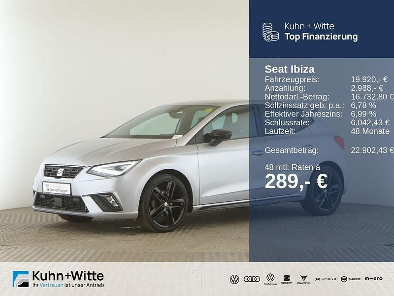 "urban" silber Gebraucht 2022 Seat Ibiza Black Edition Limousine | 19.920 € (Guter Preis) - Bild 1/4