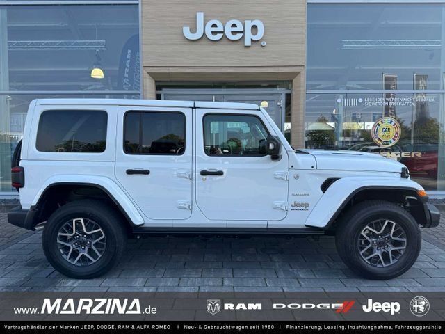 Bright white Neu 2025 Jeep Wrangler Sahara SUV | 61.490 € (Fairer Preis) - Bild 1/4