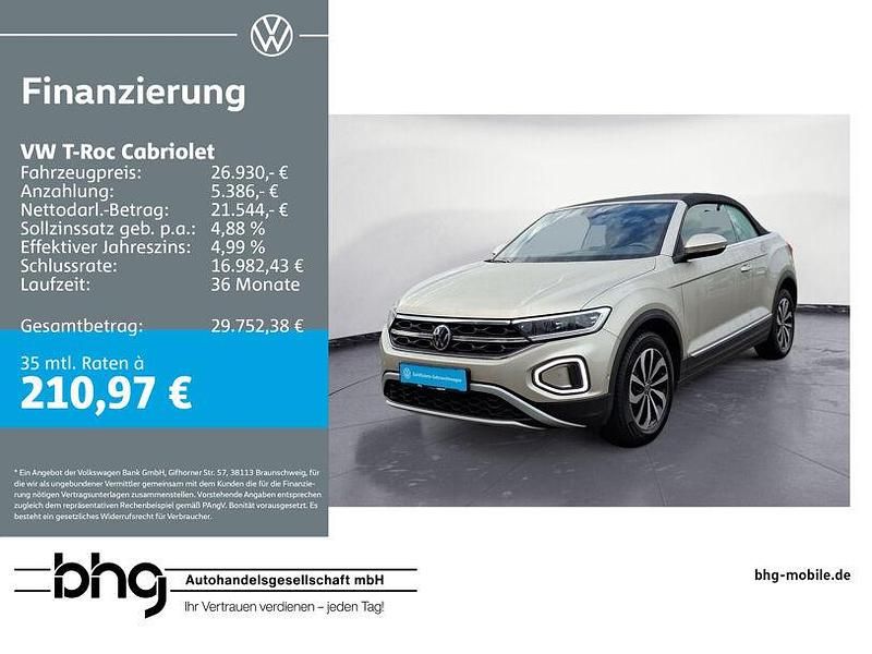 Schwarz Gebraucht 2022 VW T-Roc SUV | 26.930 € (Fairer Preis) - Bild 1/4