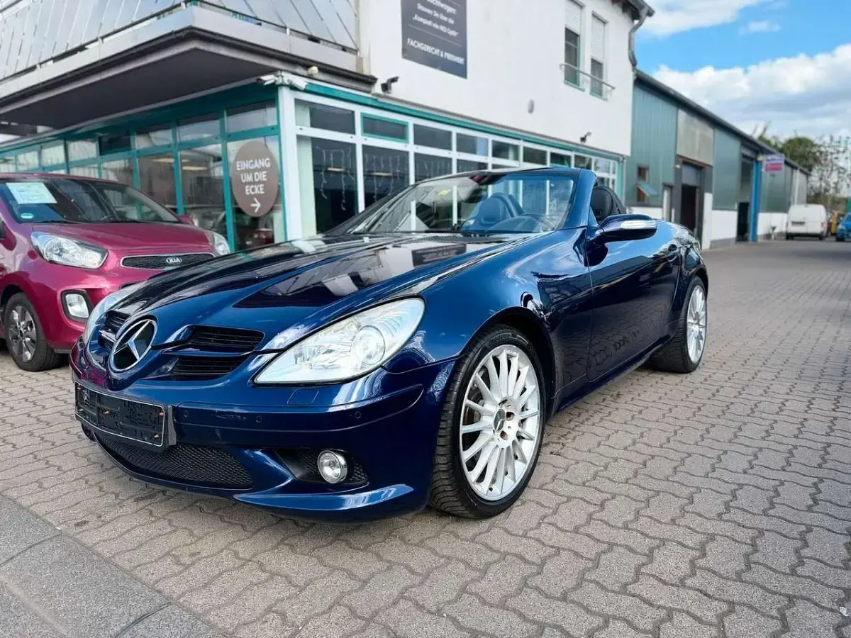 Gebraucht Mercedes SLK350 AMG 272 PS (200 kW) 2006 Blau Cabrio