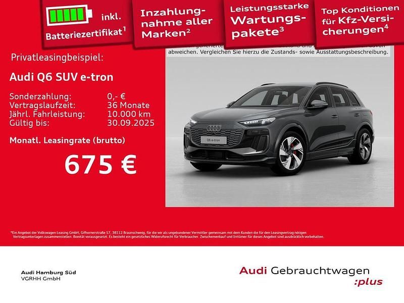 Grau Gebraucht 2024 Audi Q6 e-tron Sport SUV | 65.550 € (Superpreis) - Bild 1/3