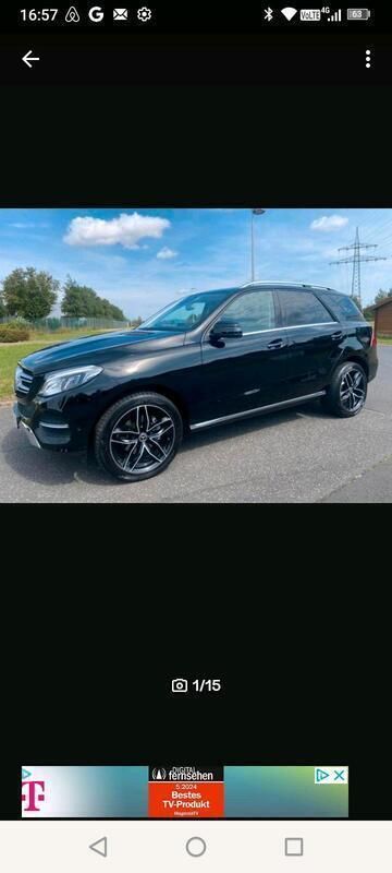 Schwarz Gebraucht 2015 Mercedes GLE350 SUV | 26.000 € (Guter Preis) - Bild 1/4