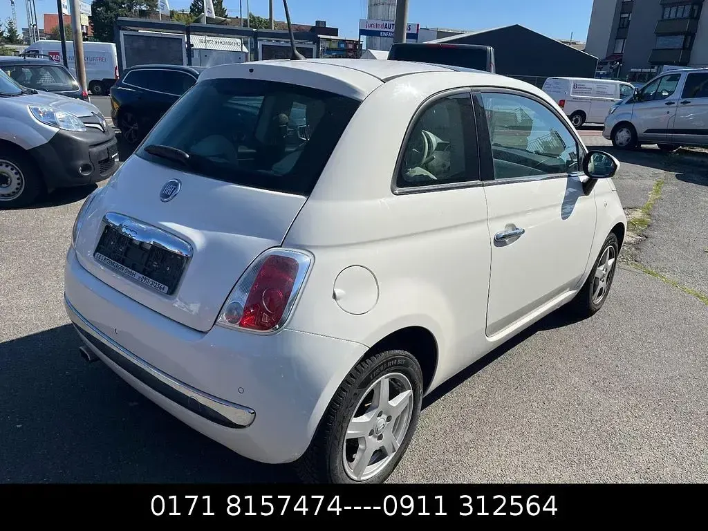 Gebraucht Fiat 500 Lounge 69 PS (50 kW) 2014 Bianco bianco/ bossa nova/calc Kleinwagen