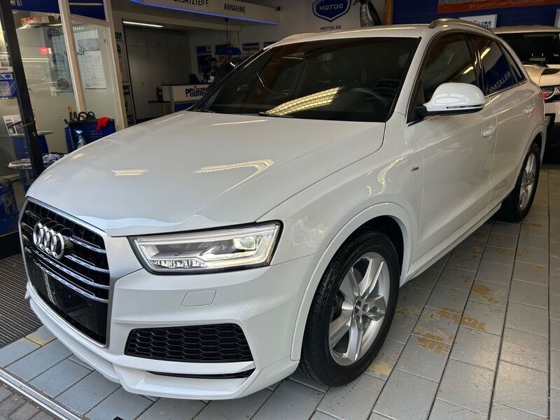 Gletscherweiß metallic Gebraucht 2018 Audi Q3 S-Line SUV | 21.400 € (Superpreis) - Bild 1/4