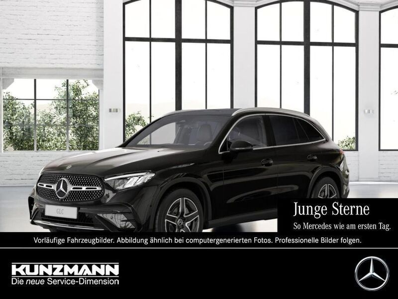 Obsidianschwarz metallic Gebraucht 2024 Mercedes GLC200 AMG SUV | 51.740 € (Fairer Preis) - Bild 1/4
