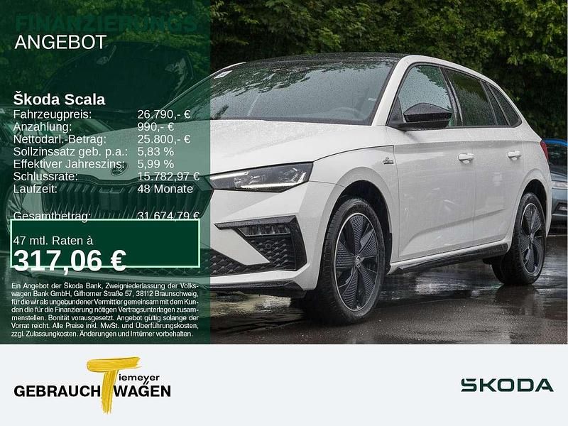 Weiß Neu 2025 Skoda Scala Monte Carlo Kleinwagen | 26.790 € (Fairer Preis) - Bild 1/4