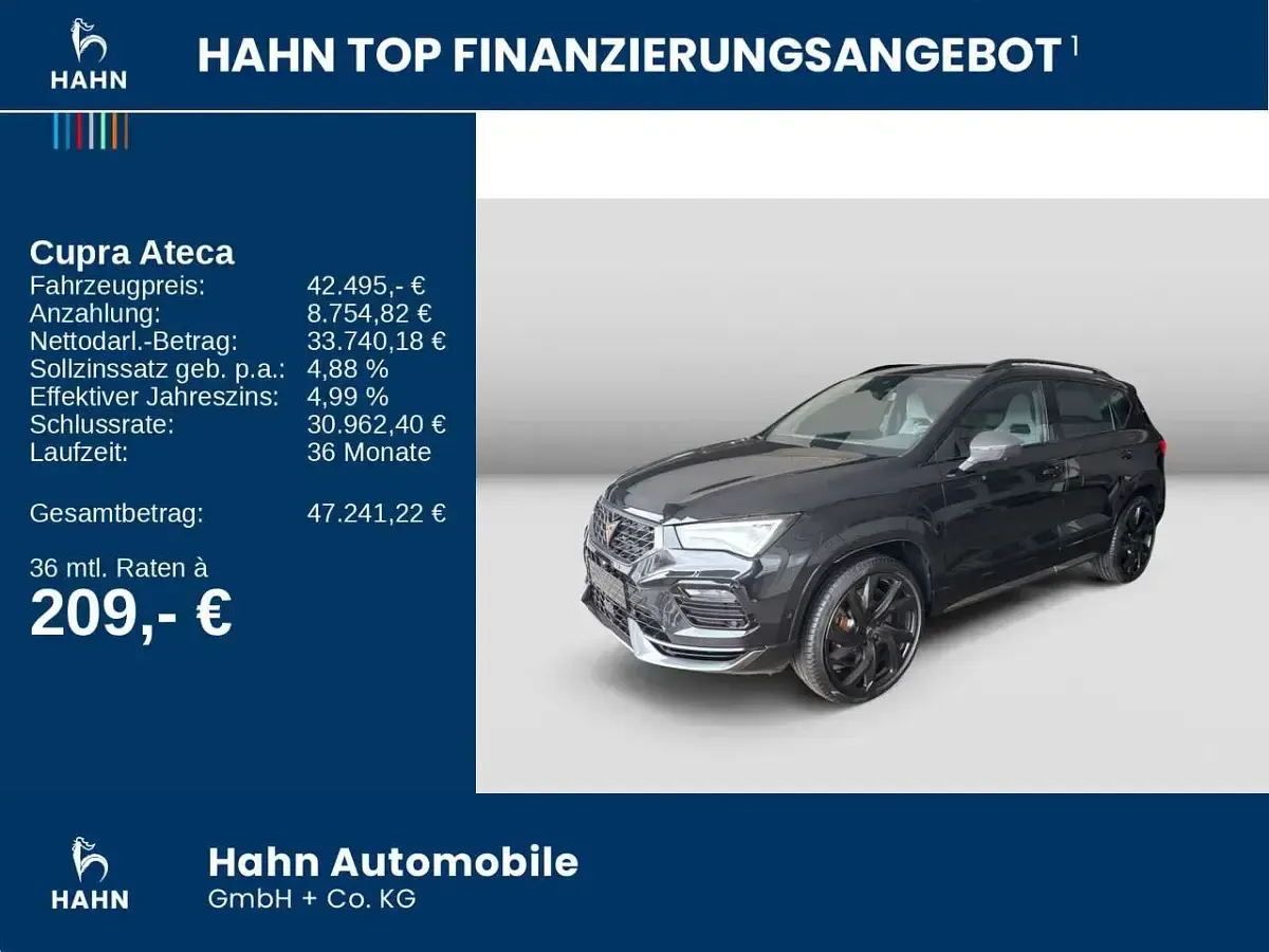 Gebraucht Cupra Ateca 300 PS (220 kW) 2026 Schwarz SUV
