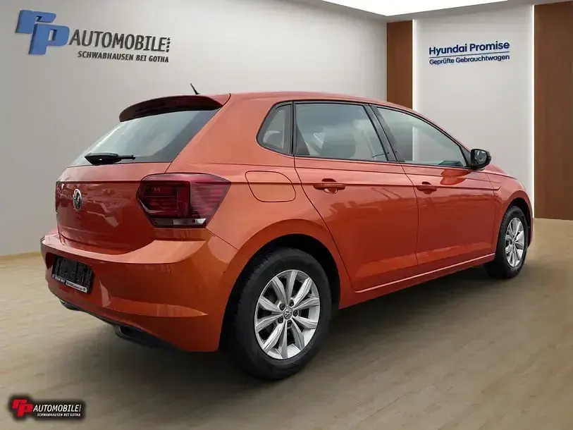 Gebraucht VW Polo Highline 95 PS (69 kW) 2018 Orange Kleinwagen