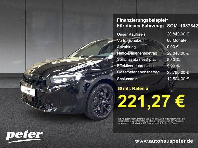 Schwarz Gebraucht 2024 Opel Corsa GS Line Kleinwagen | 20.840 € (Fairer Preis) - Bild 1/3