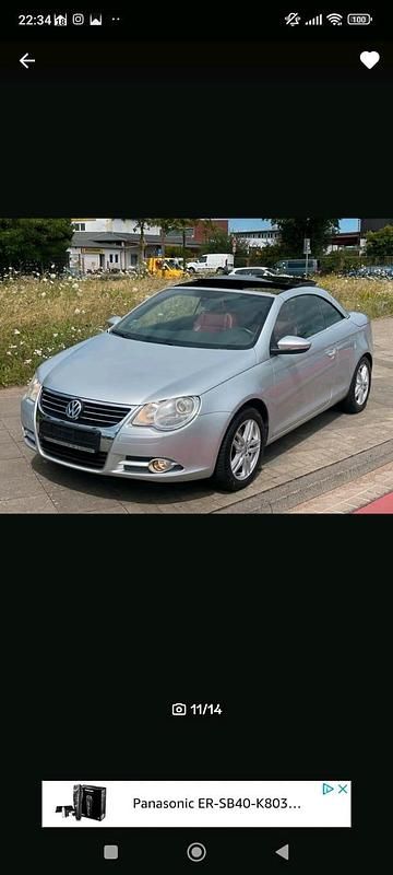 Silber Gebraucht 2009 VW Eos Cabrio | 4.800 € (Fairer Preis) - Bild 1/4