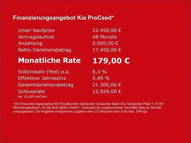 Gebraucht Kia ProCeed Comfort 204 PS (150 kW) 2019 Trackrot Kombi