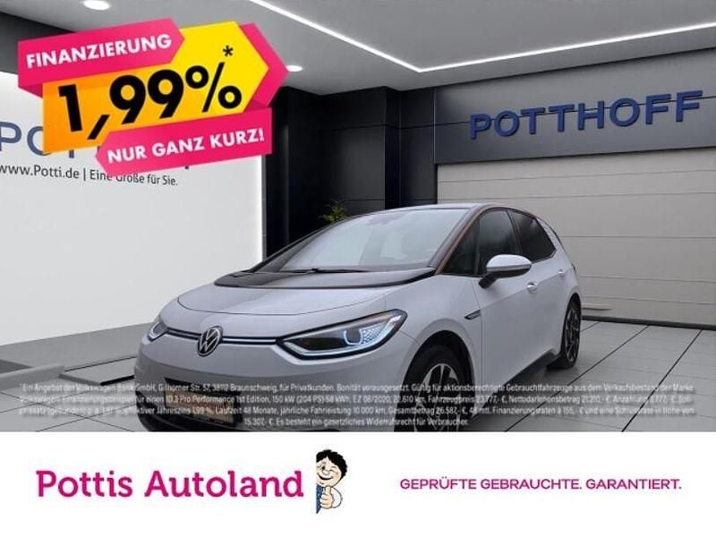 Weiss Gebraucht 2021 VW ID.3 Pro Performance Kleinwagen | 18.221 € (Guter Preis) - Bild 1/4