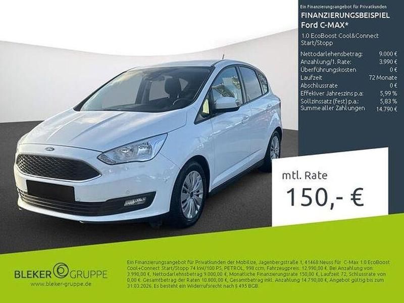 Frostweiß Gebraucht 2019 Ford C-MAX Cool & Connect Van / Kleinbus | 12.770 € (Teuer) - Bild 1/3