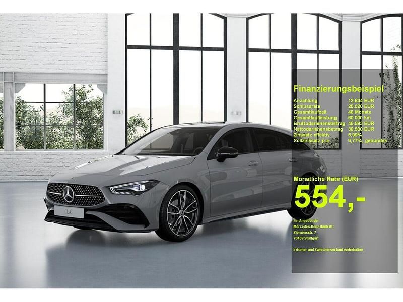Grau Neu 2025 Mercedes CLA180 Shooting Brake AMG Kombi | 51.334 € (Teuer) - Bild 1/3