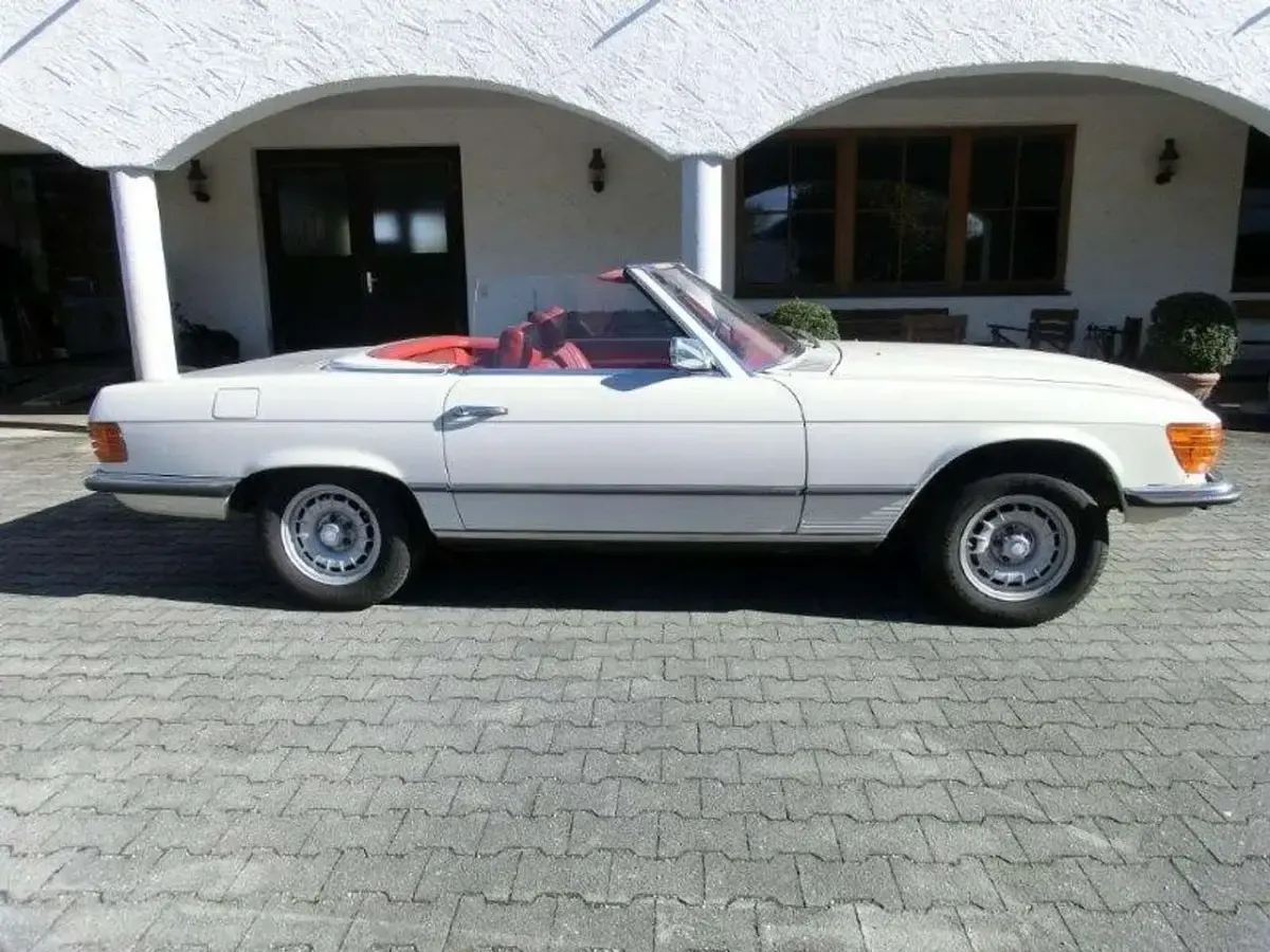 Gebraucht Mercedes SL350 200 PS (147 kW) 1973 Weiß Cabrio