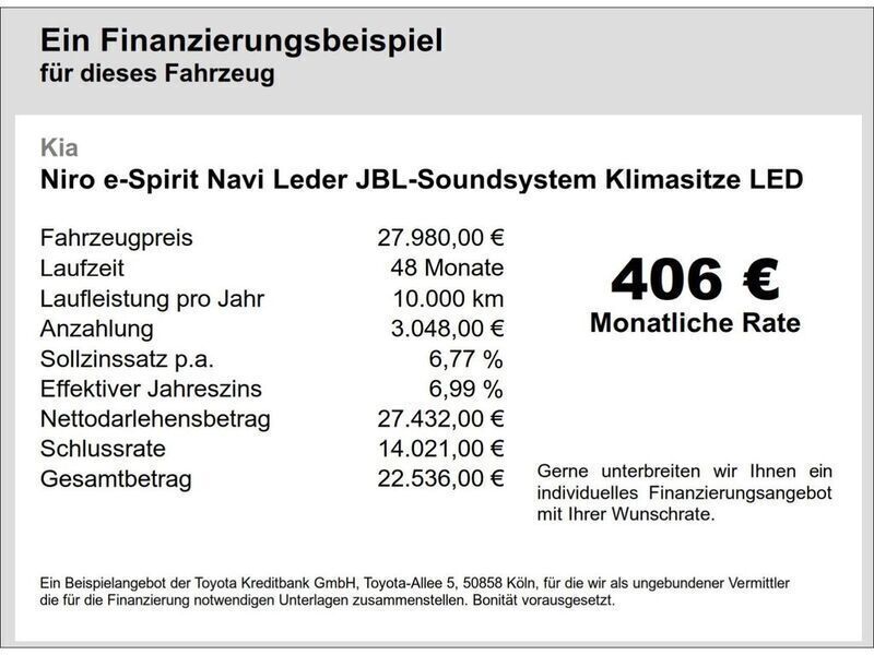Gebraucht Kia e-Niro Spirit 150 kW (204 PS) 2022 Klg) stahlgrau m (grau SUV