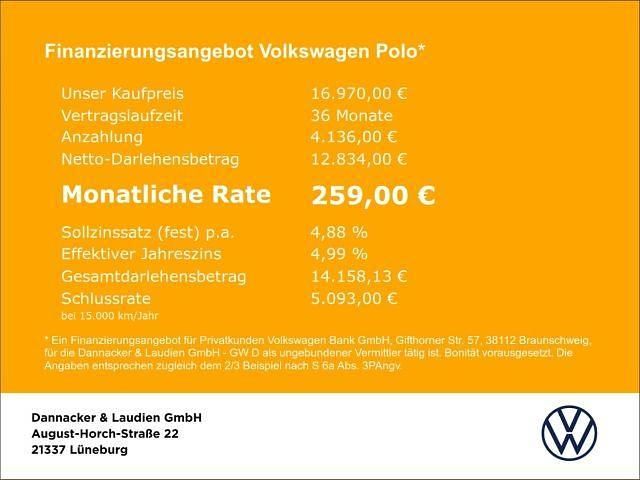 Ascotgrau Gebraucht 2021 VW Polo Life Kleinwagen | 16.970 € (Teuer) - Bild 1/1