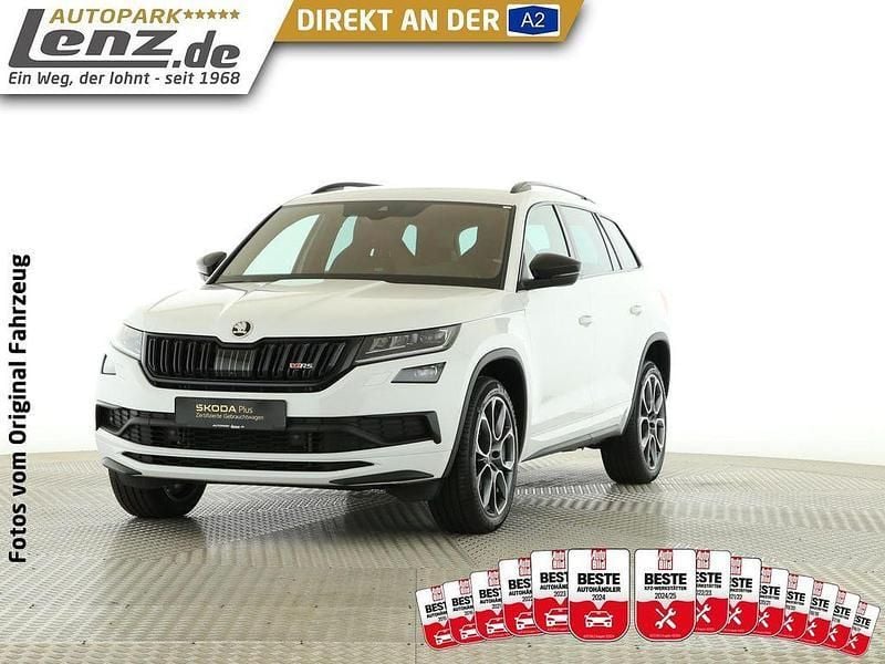 Moonweiss perleffekt (metallic) Gebraucht 2020 Skoda Kodiaq RS SUV | 36.930 € (Fairer Preis) - Bild 1/3