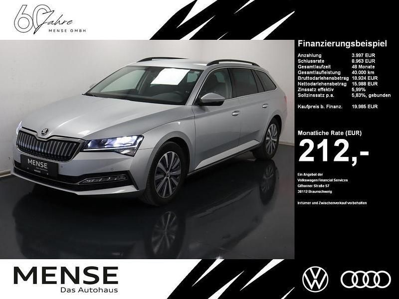 Brillantsilber Gebraucht 2022 Skoda Superb Ambition Kombi | 19.985 € (Fairer Preis) - Bild 1/4