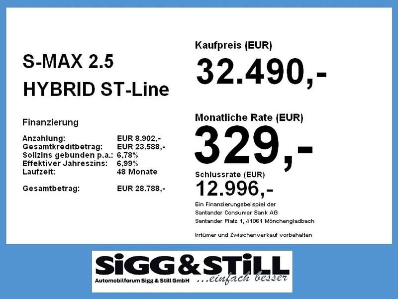 Gebraucht Ford S-MAX ST-Line 190 PS (139 kW) 2023 Obsidianschwarz metallic Van / Kleinbus