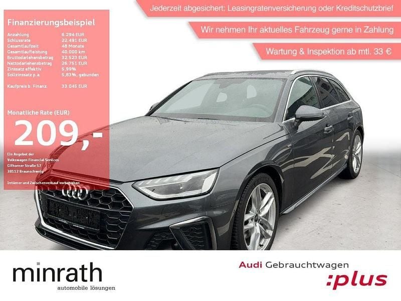 Daytonagrau perleffekt Gebraucht 2024 Audi A4 S-Line Kombi | 33.045 € (Superpreis) - Bild 1/4