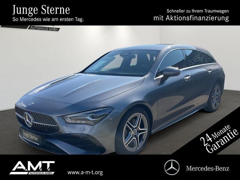Grau Gebraucht 2024 Mercedes CLA200 Shooting Brake AMG line Kombi | 33.500 € (Etwas zu teuer) - Bild 1/4
