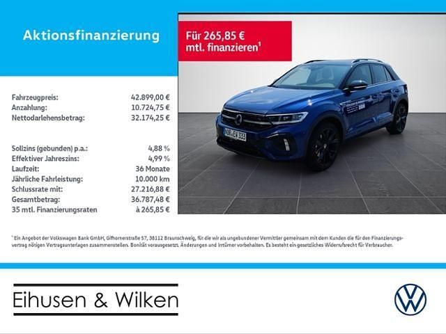 Blau Gebraucht 2024 VW T-Roc R-line SUV | 42.899 € - Bild 1/4