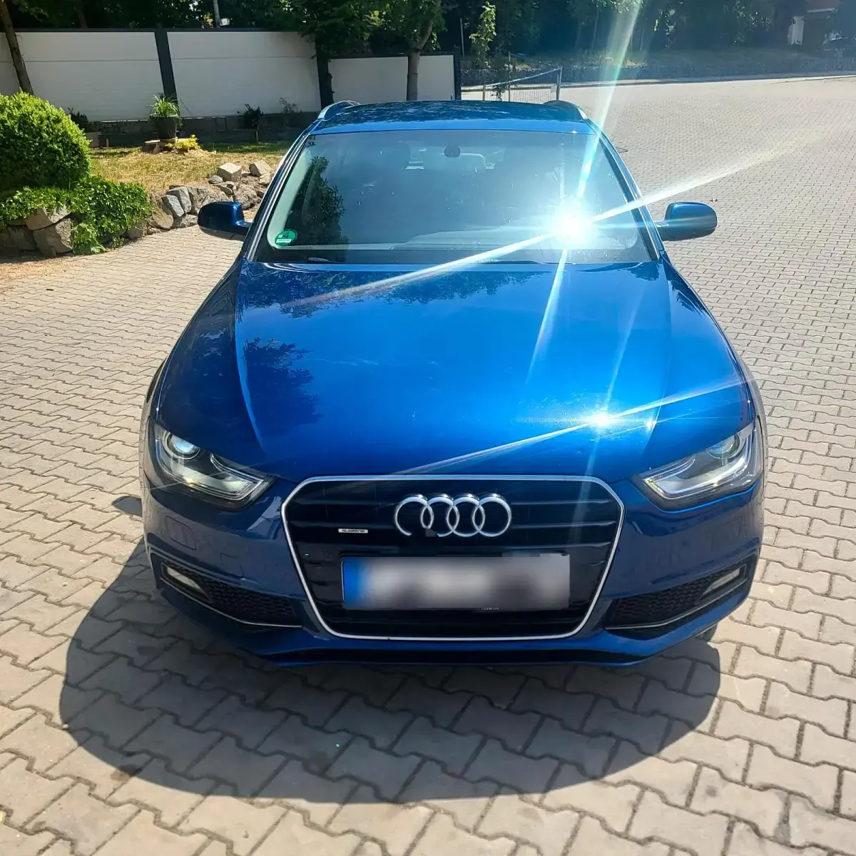 Gebraucht Audi A4 S-Line 2014 Blau Kombi