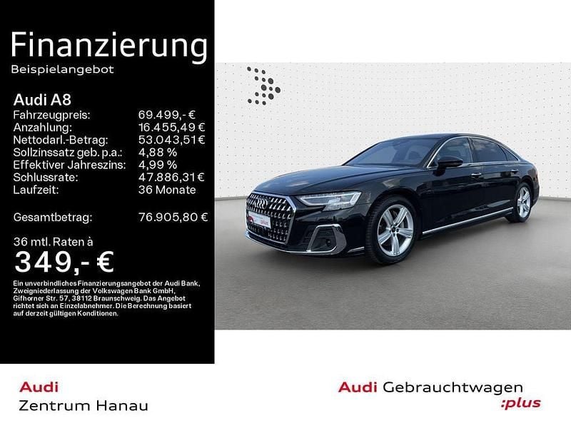 Mythosschwarz metallic Gebraucht 2024 Audi A8L Sport Limousine | 69.499 € (Guter Preis) - Bild 1/4