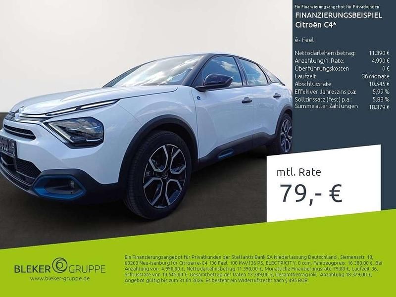 Gebraucht Citroën e-C4 Feel 100 kW (136 PS) 2022 Polar weiß Limousine