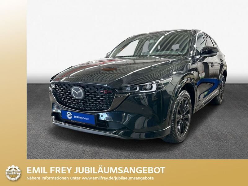 Jet black metallic Gebraucht 2023 Mazda CX-5 Homura-Line SUV | 34.950 € (Fairer Preis) - Bild 1/3