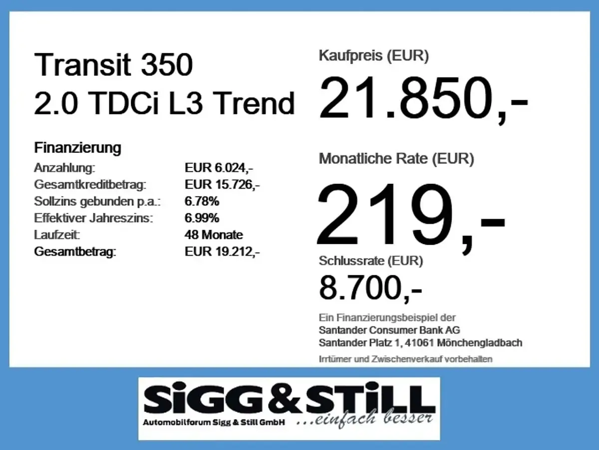 Używany Ford Transit Trend 131 KM (96 kW) 2022 Biały Sedan/Limuzyna