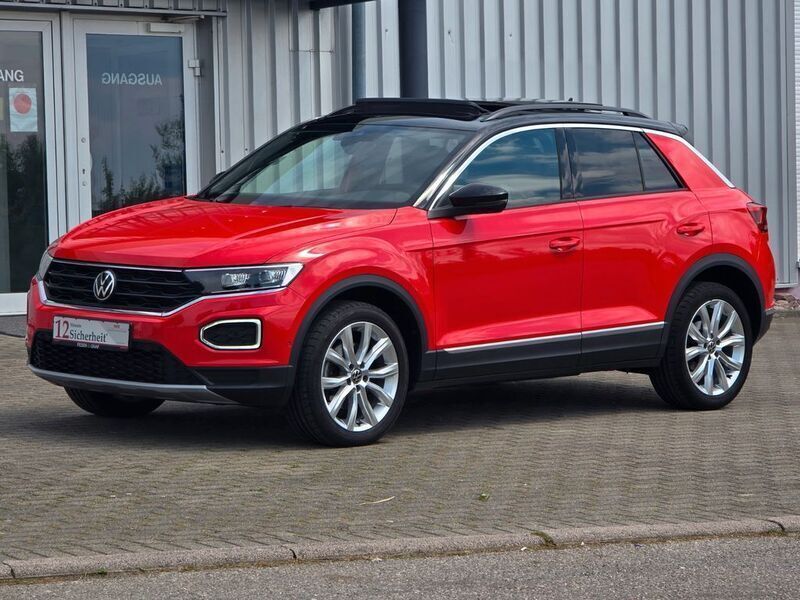 Rot Gebraucht 2021 VW T-Roc Sportline SUV | 21.990 € (Fairer Preis) - Bild 1/4