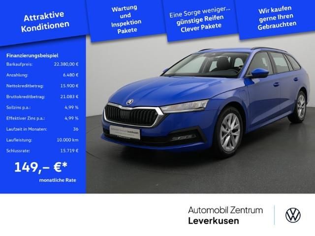 Blau / energy blau Gebraucht 2023 Skoda Octavia Ambition Kombi | 22.380 € (Superpreis) - Bild 1/4